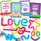 Lacchoufee Valentines Day Gifts Cards For Kids, 28 Pack Greeting Cards With Pop Tubes For Classroom Gift Exchange, Stress Fidget