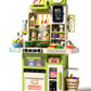 70PCS Kids Kitchen Playset, Kid Play Kitchen with Realistic Lights & Sounds, Spray Sink Toy Kitchen Accessories, Pretend Food To