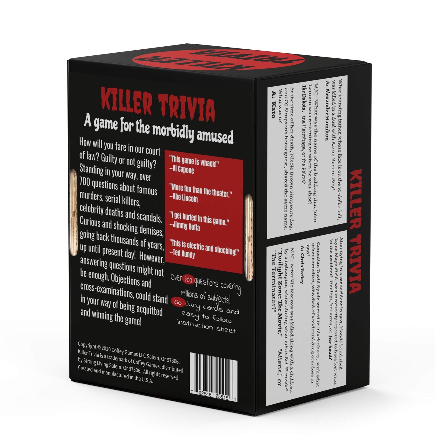 Strong Living The Killer Trivia Game - The Best Murder Mystery Party Game