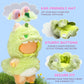 Jrelecs Clothes for Labubu Series 17cm Dolls Cute Dinosaur Costume - enhanced Collector's Outfit Set  Fantasy Style Clothes & Horn Accessories (Doll Not Included) (Style D)