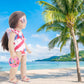 Msyo 18 Inch Doll Summer Outfits Set, Vibrant Doll Swimming Playset For American Doll Girls, Includes Doll Bikini Swimsuits, Heart-Shaped Sunglasses, Goggles, Sandals And Inflated Swimming Ring