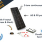 We Games 3 Player Wood Cribbage Set - Easy Grip Pegs And 2 Decks Of Cards Inside Of Board - Black Stained