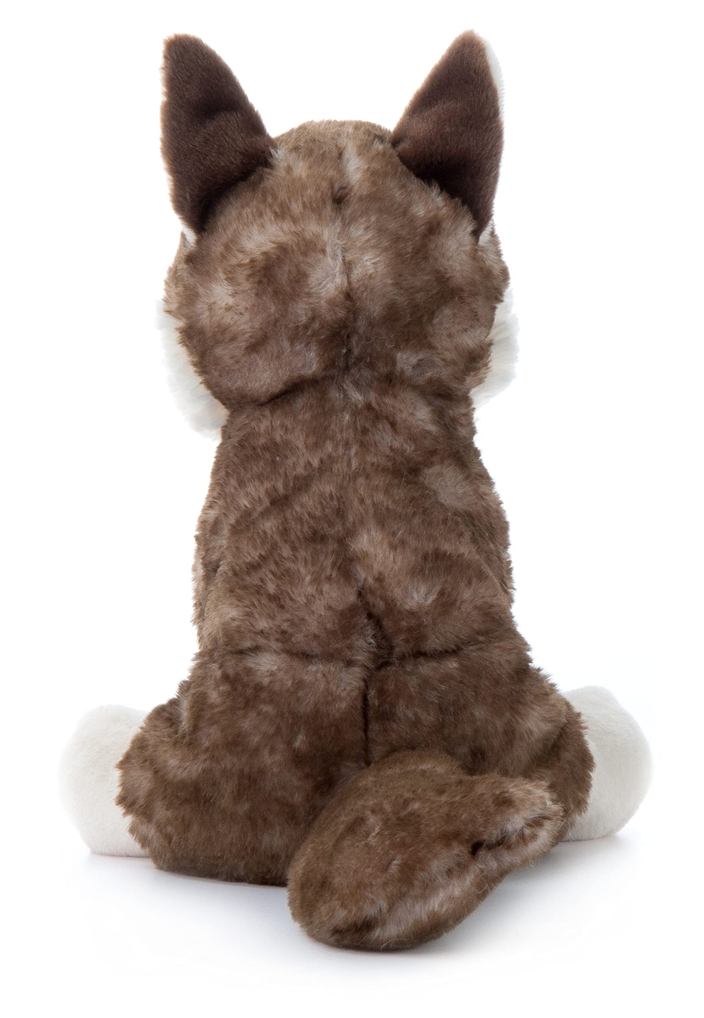 The Petting Zoo Timber Wolf Plush Toy - 12 Inch White Stuffed Animal, Model 420349, Perfect Gift for Kids