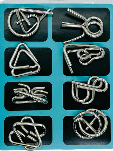 A SARKAR MAGIC SHOP Metal Puzzle KIT Part2 (Set of 8) / Metal Brain Puzzle