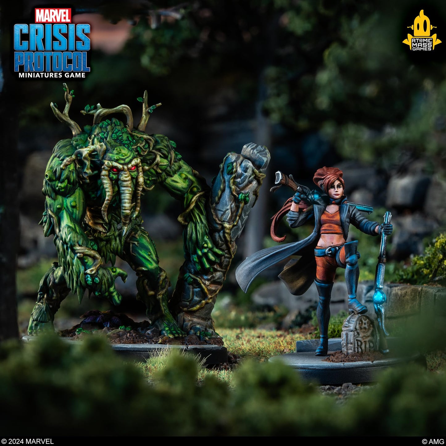 Marvel: Crisis Protocol Elsa Bloodstone & Man-Thing Character Pack - Adds New Legion of Monsters Leadership! Tabletop Superhero