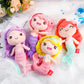 Civaner 4 Pcs Mermaid Princess Plush Toys For Girls Small Mermaid Stuffed Animal Ocean Princess Dolls Sweet Birthday Decorations(Cute Style)