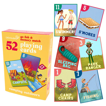 Upbounders By Little Likes Kids - Camping Outdoors Go Fish! Card Game - Classic Family Game For Kids Toddlers Preschool - Divers
