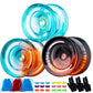 Magicyoyo Pack Of 3 Responsive Yoyos For Kids Beginners, K2 (Crystal Yoyo With 3 Yo Yo Gloves, 3 Yo-Yo Bags, 18 Yoyo Strings (Gr