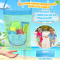 KUBUSFLY Beach Toys for Toddlers, Sand Castle Toys with 2 Sand Bucket, 2 Mesh Bag, 4 Sand Shovels & Sand Molds, Travel Sand Toys