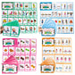 Richardy Irregular Verbs/Plural Nouns/Degrees Of Comparison/Verb Tense 4 Themes Flashcards Building Vocabulary Pocket Cards Educational Learning Toys Pre-Kindergarten Classroom Supplies