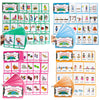Richardy Irregular Verbs/Plural Nouns/Degrees Of Comparison/Verb Tense 4 Themes Flashcards Building Vocabulary Pocket Cards Educational Learning Toys Pre-Kindergarten Classroom Supplies