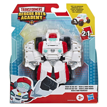 Transformers Playskool Heroes Rescue Bots Academy Medix The Doc-Bot Converting Toy, 4.5' Action Figure, Toys For Kids Ages 3 & Up
