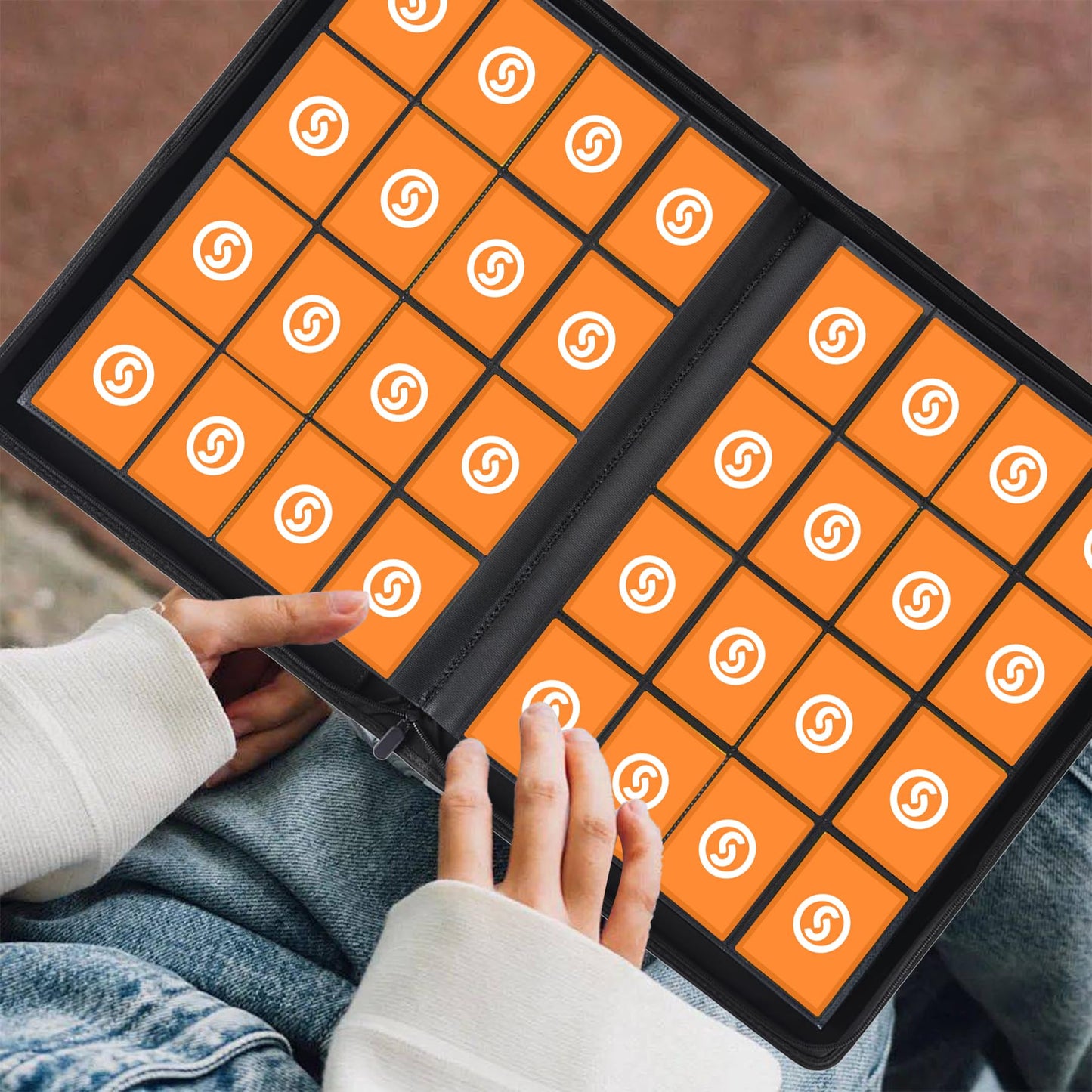 1000+ Pockets Trading Card Binder  enhanced 16 Pocket Card Binder  Ringless Side Loading Collection Album Holder Folders for MTG  TCG  Game Cards & Sports Cards (Black)