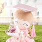 Gloveleya Baby Girl Gifts Graduation Plush Girls Dolls Congratulation Gift For Kindergarten Pink 16 Inch