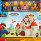 JAKKS Pacific Super Mario Deluxe Mushroom Kingdom Castle Playset with 5 Figures, 2.5" Size, Plastic, Model 70843-1-SOC