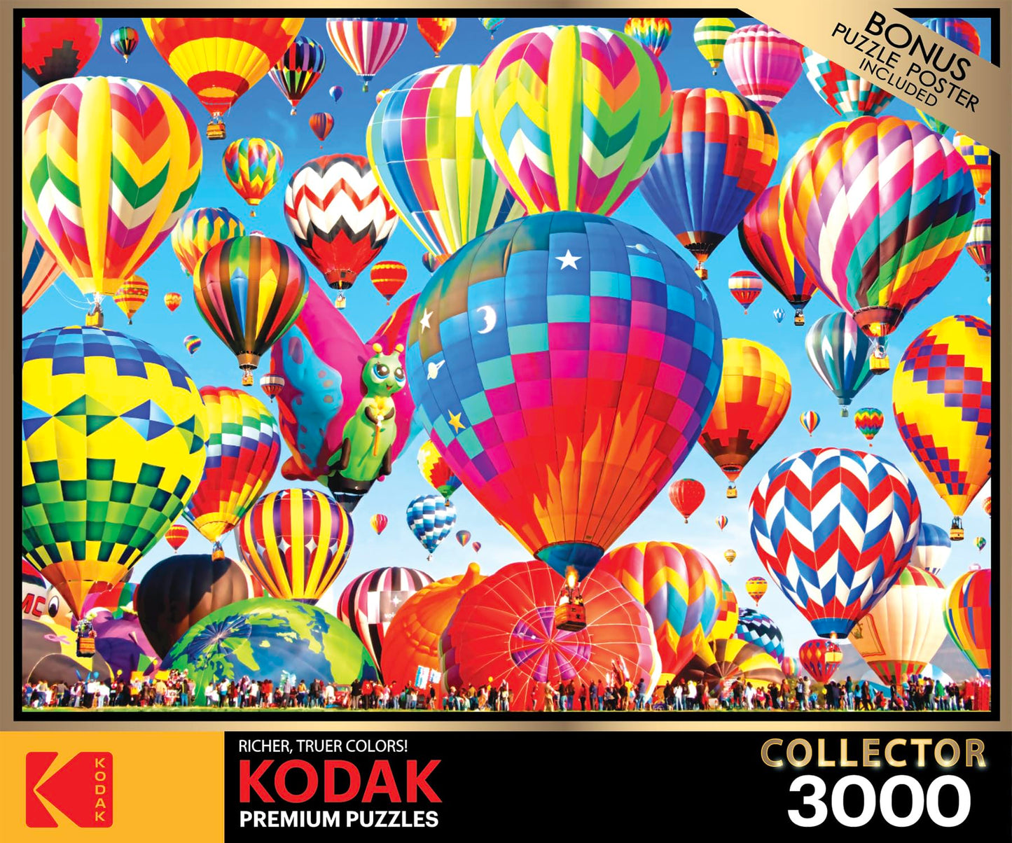 RoseArt 3000 Piece Jigsaw Puzzle - Kodak Premium Ballooning Fun - Multi-colored Cardboard Model 8150ZZD