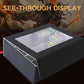 Newloop Trading Card Storage Box - 2400+ Commander Card Deck Case With See-Through Display Top For Magic The Gathering Pokemon Y