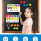 Coogam Magnetic Ten Frame Set, Math Manipulative Games For Kids With 6 Ten Frames 60 Magnetic Math Counters, Montessori Educational Toy Gift For Preschool Kindergarten 3 4 5 Year Old Toddlers