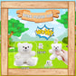 Jiaho White Teddy Bear Stuffed Animals For Girls, Boys & Toddlers, Kawaii Bear Plushies, Small Polar Bear Plush Toys, Soft Plush