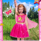 Jeowoqao Princess Dresses For Girls, Princess Dress Up Clothes Little Girls Princess Costumes With Capes Toys Christmas Birthday Gift For Toddler Girl Age 3 4 5 6