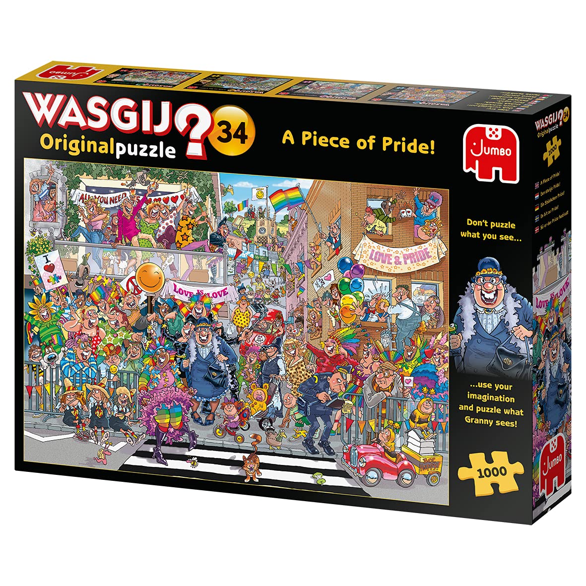Jumbo, Wasgij, Retro Original 34 - A Piece Of Pride, Unique Collectable Jigsaw Puzzles For Adults, 1,000 Piece