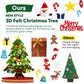 LNV Felt Christmas Tree with 32pcs Ornaments Xmas Decorations,Kids Christmas Tree with LED Light Wall Hanging Felt Christmas Tre
