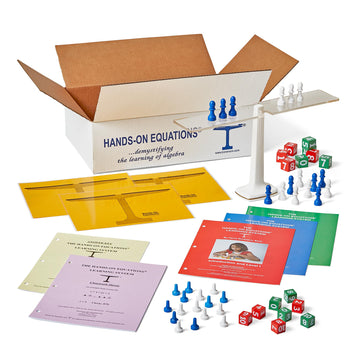 Borenson and Associates Hands-On Equations Class Set for 10 Players, Ages 8-14, Multicolor, Model 9851, Plastic