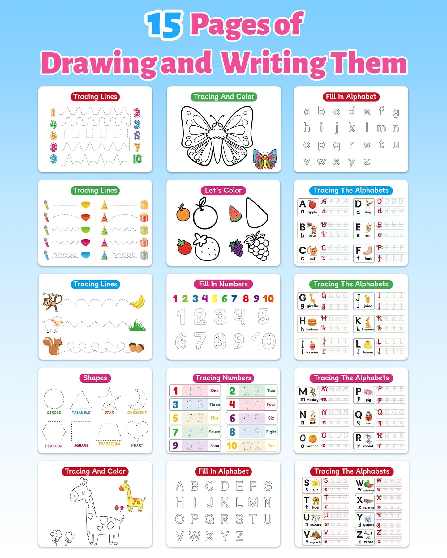 Benresive Montessori Busy Book For Toddlers 2-4, Preschool Toddler Learning Activities, Toddler Sticker Books For 2 3 4 Year Old