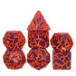 HDdais D&D Polyhedral Dice Set, 7PCS Crackle Design DND Dice Set for MTG Dungeons and Dragons Role Playing Games