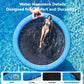 Danrelax 10' Round Inflatable Floating Dock, Sunchill Float Ring, Hammock Tanning Pool With 4In Woven Fabric, Manual Pump For 1-