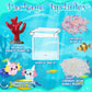 Hydren Axolotl Diy Tank Axolotl Craft Mini Axolotl Figures Axolotl Beads Axolotl Gift Set Axolotl Charms(Coral,Rose Red)