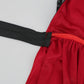 Lmyove Girls Little Red Riding Hood Cloak Costume, Kids Halloween Christmas Red Cape (Medium, Red&Black)