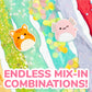 Squishmallows Original Ultimate Slime Mix'Ins, 10-Pack, Glitter & Cloud Slime, 8 Fun Slime Add Ins, Pre-Made Slime For Kids, Crunchy Slime, Slime Bulk, Great 6 Year Old Toys, Super Soft Sludge Toy