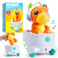 lalalark JOVA 2in1 Dinosaur Crawling Baby Toys, Moving Musical Tummy Time Toys with Obstacle Avoidance, Educational Learning T