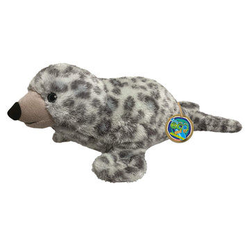Ecobuddiez - Harbour Seal From Deluxebase. 16-Inch Sustainable Plush Animal From Recycled Materials, Eco-Friendly Soft Stuffed T