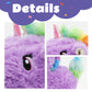 Cuteoy Walking Purple Unicorn Stuffed Animal Talking Wagging Nodding Educational Plush Toy Electric Interactive Animated Plushies For Girls Boys Birthday