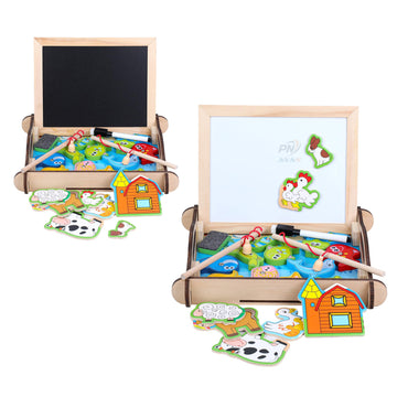 Pn Avan Number Enlightenment Wooden Toy Train For Toddlers - Animal, Transportation, Fruit, Color Recognition Early Education Bl