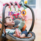 Infantino Stretch & Spiral Activity Toy - Textured Play Activity Toy For Sensory Exploration And Engagement, Ages 0 And Up, Pink Farm, 1 Count (Pack Of 1)