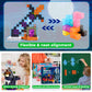 GraceDuck Magnetic Blocks - 150 PCS STEM Construction Toys - Dark Castle, ABS Plastic, Model T040, for Toddlers 6-10 Years