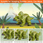 Marsjoy Easter Dinosaur Egg Hatching Egg With Realistic Dinosaur Action Figure - Triceratops With Sound And Led Lights, Touch Co