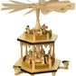 Alexander Taron 1371 Richard Glaesser Pyramid-2 Tiers Nativity Scene and Angel Musicians-12.5 H W x 12.5, Brown