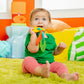 Bright Starts Silicone Teething Ring - BPA-Free Monkey, Leaf, Banana - For 3 Months+ - Model 13078