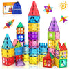 Feoxialy Magnetic Tiles for Kids Ages 3-5 4-8 STEM Educational Gifts Toys for 3 4 5 6 7+ Year Old Boys Girls Magnet Building Blo