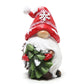 Hodao Christmas Resin Gnomes Handmade Christmas Resin Gnomes Holiday Present, Winter Table Christmas Tree Christmas Decorations