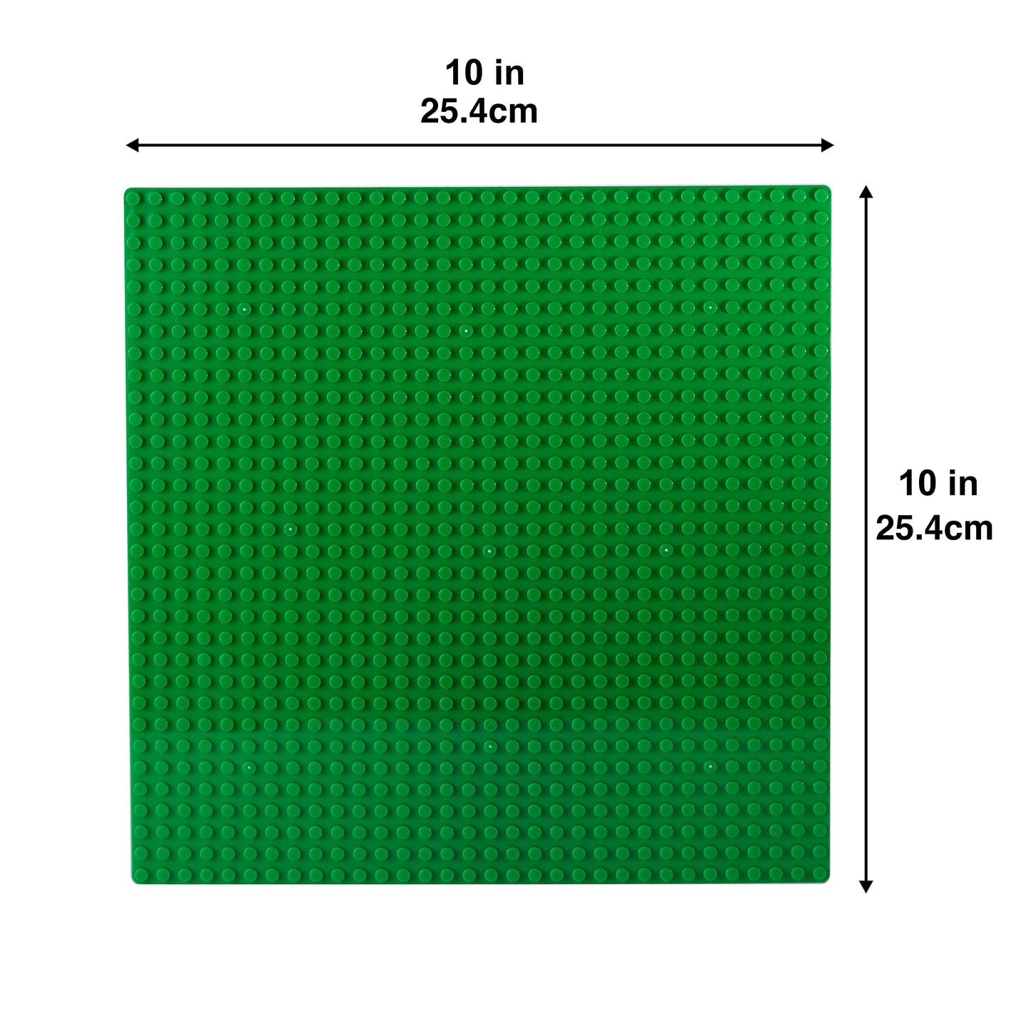 Apostrophe Games Building Blocks Base Plates Compatible With All Major Brands – 2 Pack, 10-1/16' X 10-1/16' Inches Baseplate For Building Bricks – Durable And Sturdy Baseplates (2X Green)