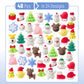Mr. Pen- Christmas Squishy Toys, 48 Pcs, Holiday Squishies, Christmas Squishies For Kids, Squishies Christmas, Christmas Party Favors For Kids, Squishy Toys For Kids, Mini Squishies