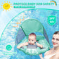 2024 Newest Mambobaby Baby Swim Float With Canopy & Tail Infant Pool Float Non-Inflatable Toddler Swim Float With Skin-Friendly