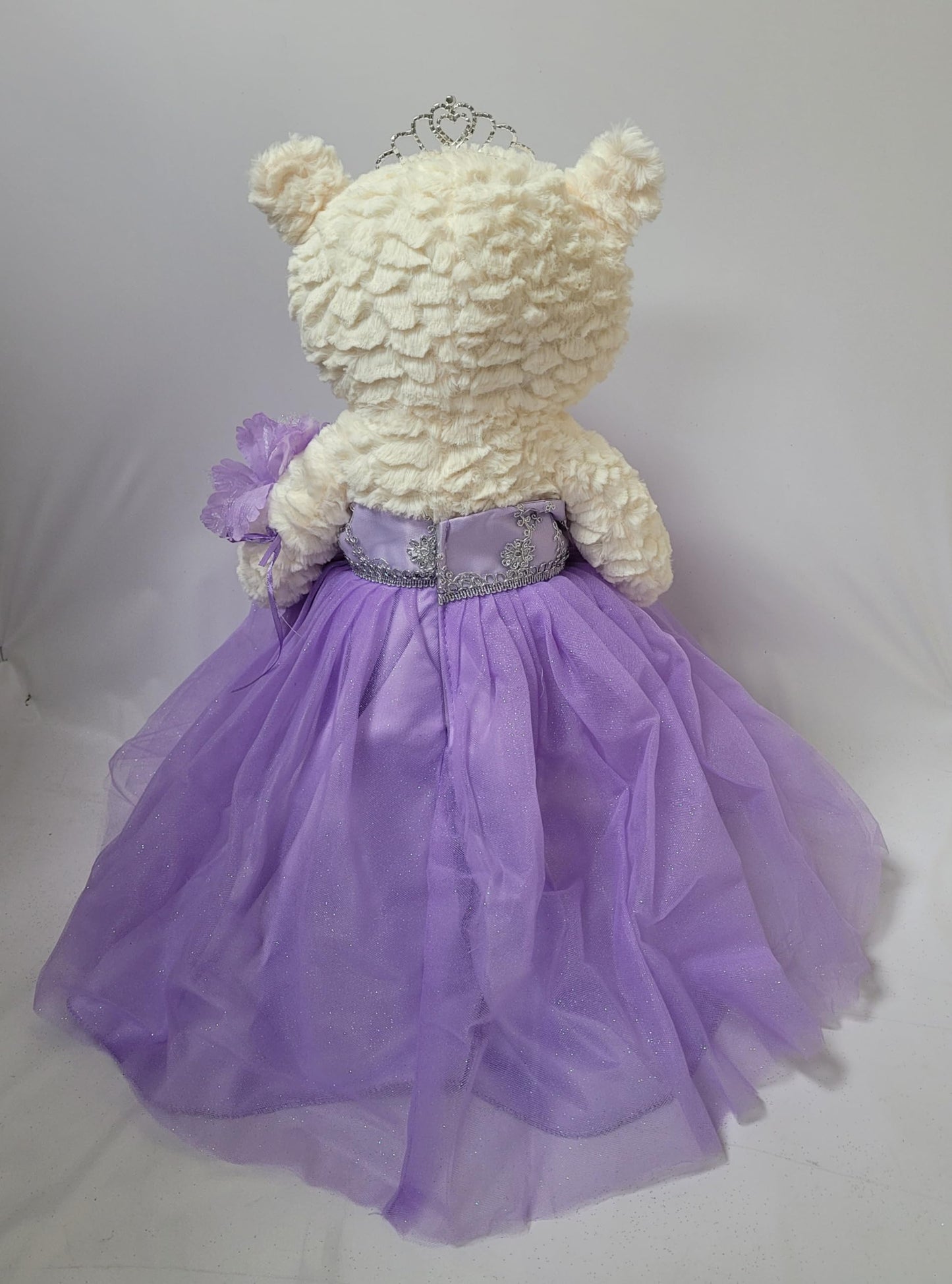 KINNEX COLLECTIONS SINCE 1997 20 Teddy Bear with Elegant Dress (Centerpiece) ~ B16631N-5 (Lavender)