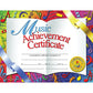 Hayes School Publishing Music Achievement Certificate, 8.5'' X 11'', Pack Of 30, Multi