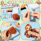 WATINC Needle Felting Starter Kit - Cute Doll Wool Felt Needle Felting Tools Foam Pad, DIY Home Decoration Needle Felting Craft